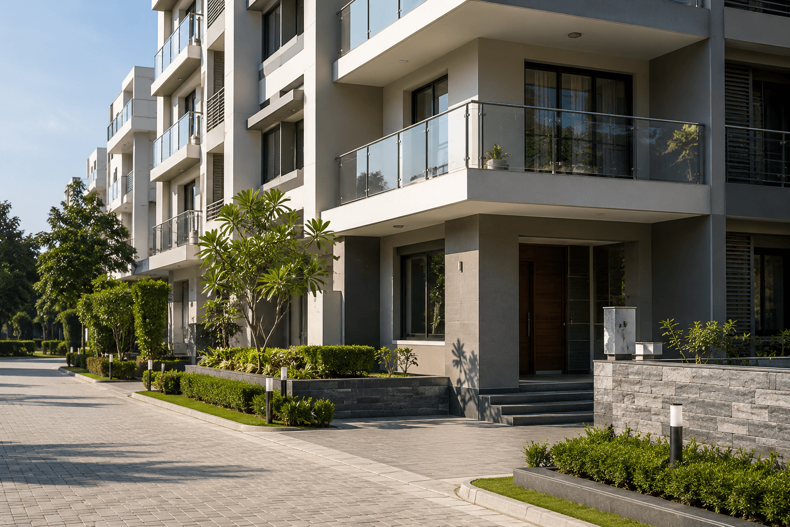 Residential building exterior